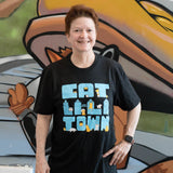 "Cats About Town" T-shirt, Unisex, Designed by Hanae Ko