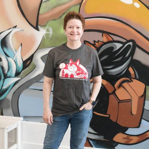 "Transforming Cat Rescue" T-shirt, Unisex, Designed by Kara Kansaku
