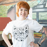 "All Things Cat Town" T-shirt, Unisex, Designed by Ann Marie Itamura