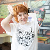"All Things Cat Town" T-shirt, Unisex, Designed by Ann Marie Itamura