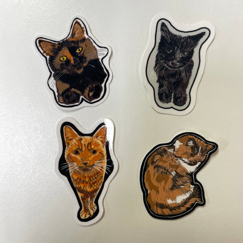Cat Stickers by Salvador Hernandez