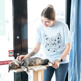 "All Things Cat Town" T-shirt, Unisex, Designed by Ann Marie Itamura: Multiple Color Options