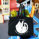 Our Mission Is Cats Tote Bag, Designed by Kimberly Cho