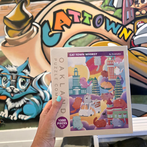 Cat Town Whimsy by ChubCatArt