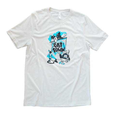 "Graffiti Cats" T-shirt, Unisex, Designed by Niki Waters